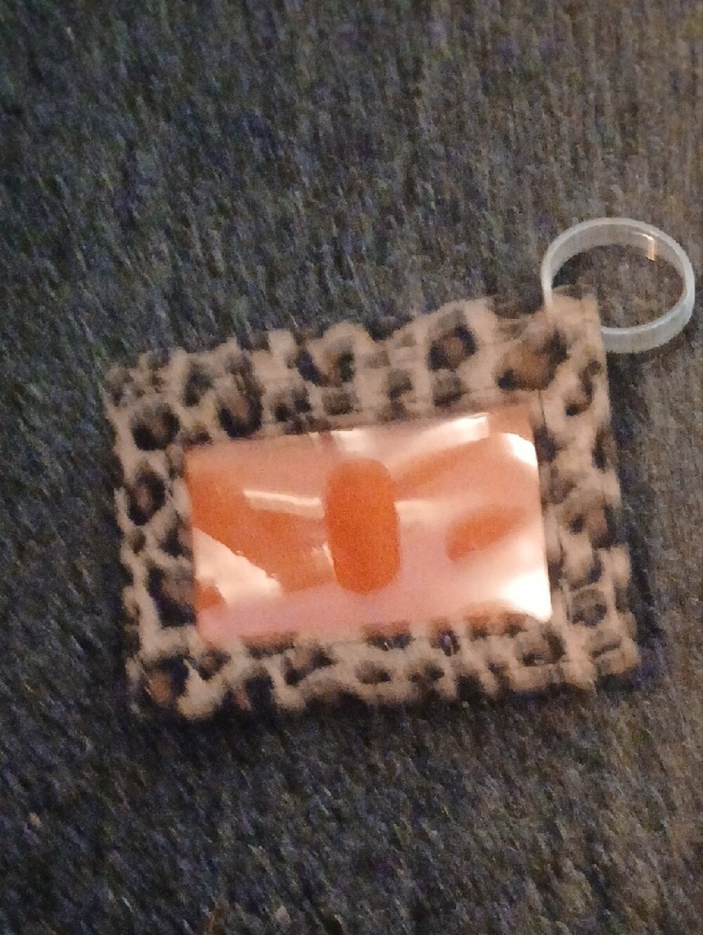 Nine West Leopard Print Key & Card Holder - Brown and Black - Picture 3 of 3